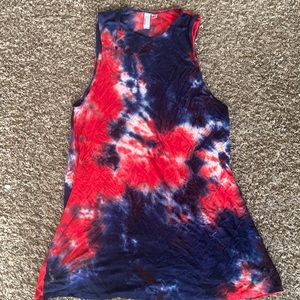 American Apparel tie dye tunic dress